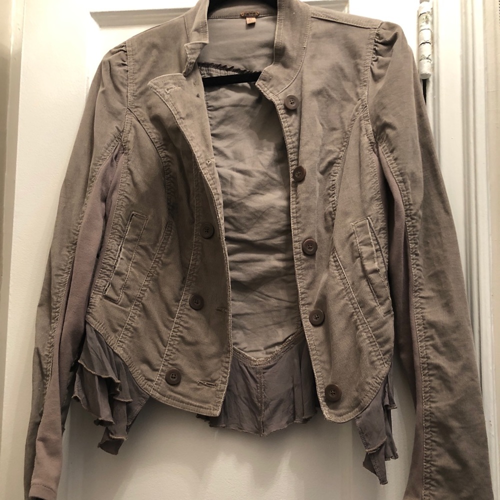 FREE PEOPLE, corduroy classy jacket